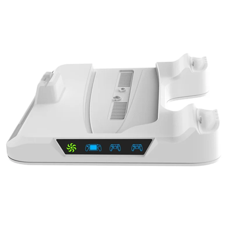 APPLIA-For PS5 PRO/Ps5slim/PS5 Console Cooling Stand Charging Station Dock Controller Storage Rack With Cooling Fan