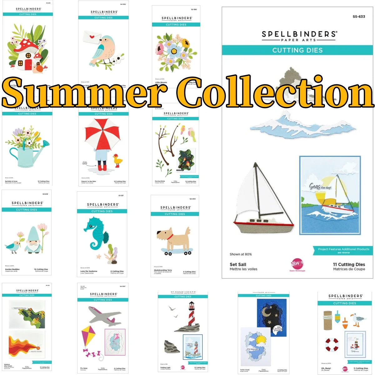 

2025 Summer New Travel Navigation Lake Bird Flowers Metal Cutting Dies for DIY Making Card Scrapbook Paper Album Craft Supplies