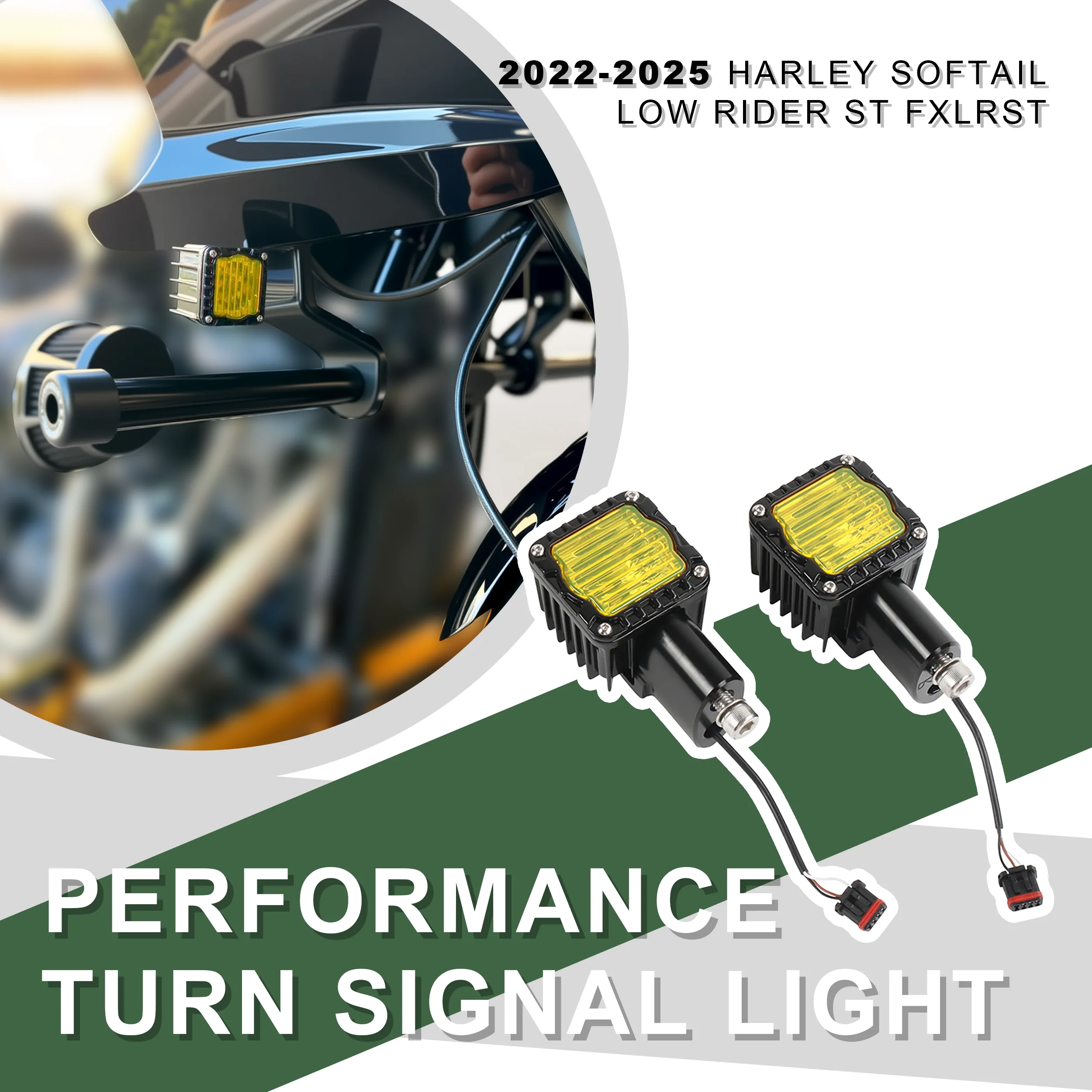 

Performance Turn Signal for 2022-2025 Harley Softail Low Rider ST FXLRST and aftermarket ST Fairing Motorcycle Parts