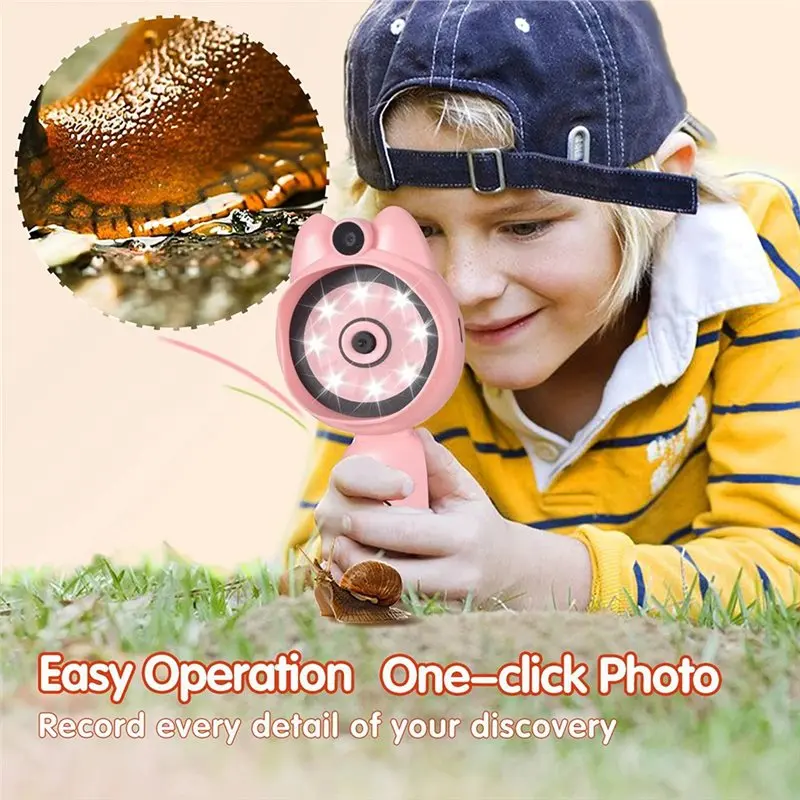 

Детский цифровой микроскоп A45M с 2-дюймовым IPS-экраном и функцией увеличения для STEM-обучения