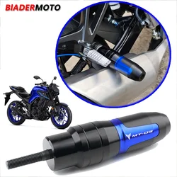 New High Quality Motorcycle Accessories Crash Pads Exhaust Sliders Crash Protector With logo MT-03 For Yamaha MT03 MT 03 MT-03