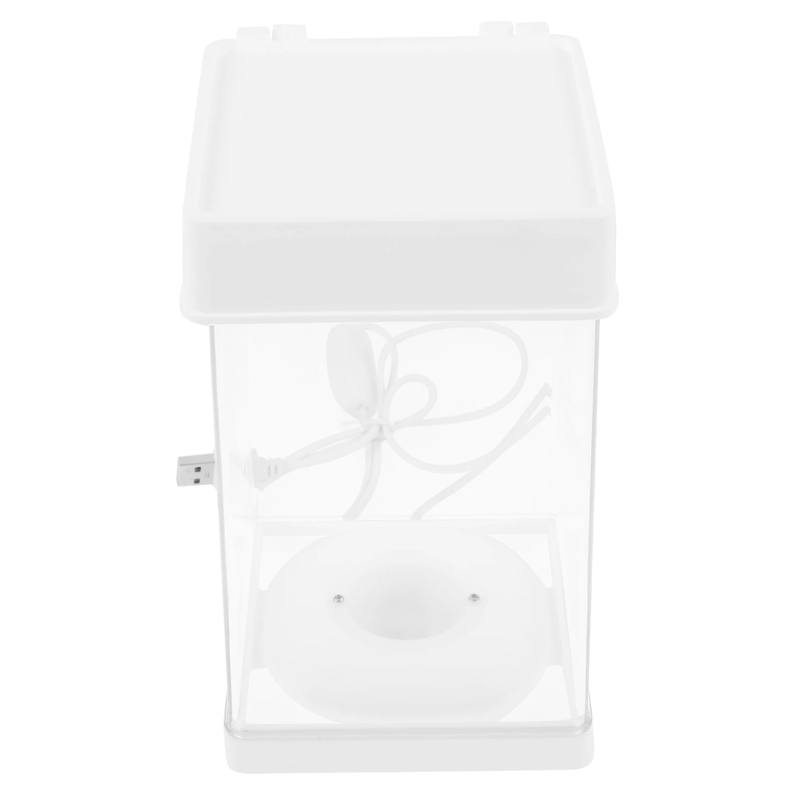 

Yardwe Desktop Fish Tank Plastic Aquarium for Clear Fish Bowl Holder Home Decor