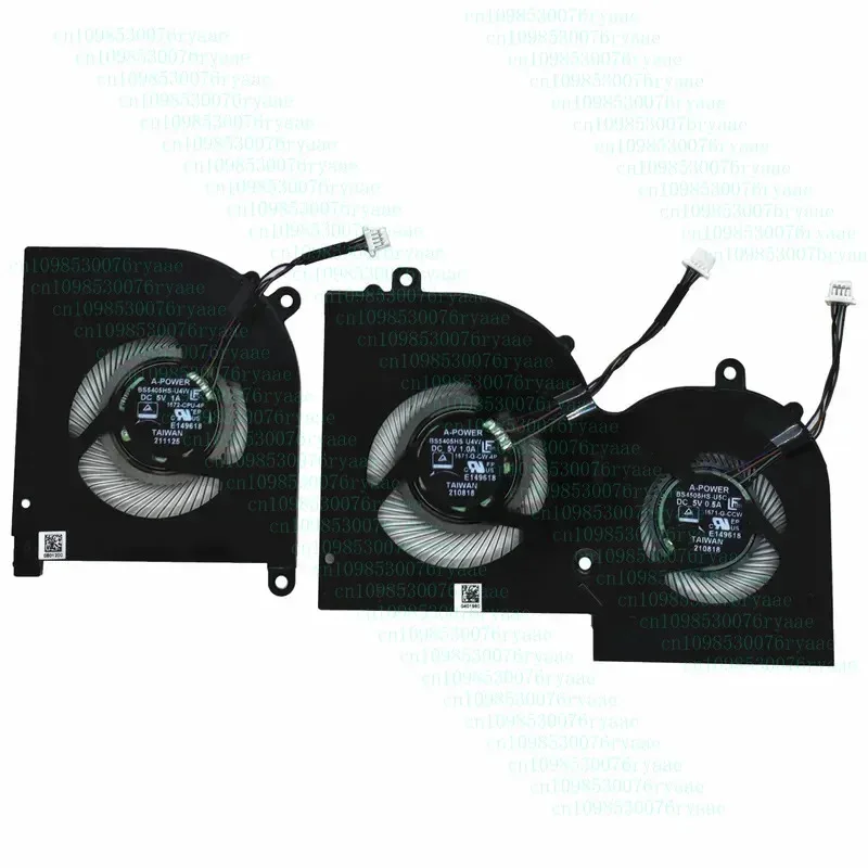 

Новый вентилятор охлаждения процессора и графического процессора для MSI Creator Z16 A11UET MS-1572 BS5405HS-U4W DC5V 1A BS4505HS-U5C DC5V 0.5A BS5405HS-U4W DC5V 1AQQ