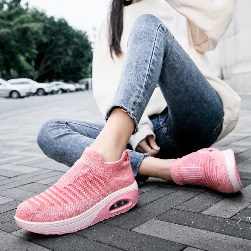 

Sneaker Woman Summer Breathable Sports Platform Tennis Lightweight and Versatile Walking Fashion Jogging Shoes Zapatos De Mujer