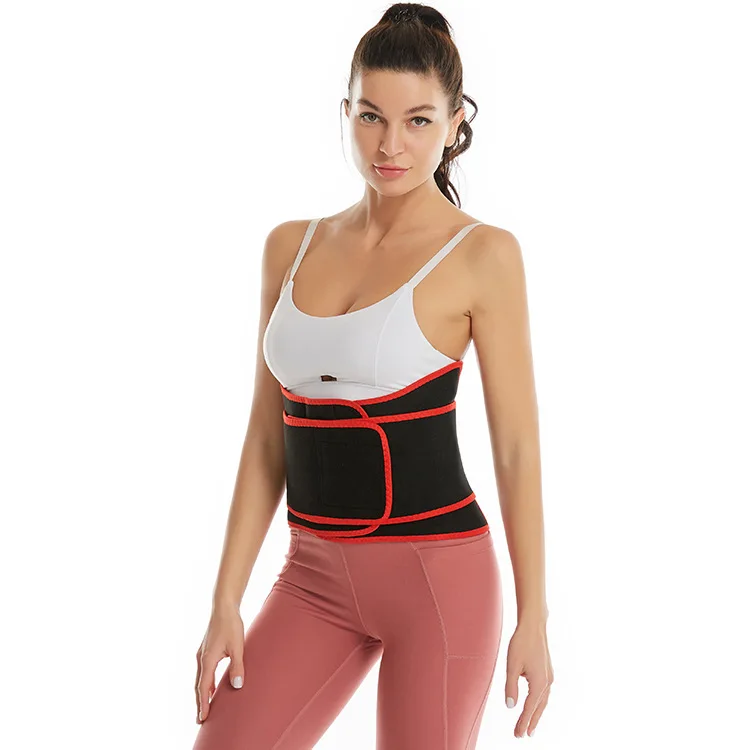 Europe and The United States Women's Body Belt Fitness Can Be Adjusted Magic Paste Sweat Belt Belt Reinforcement Abdominal Belt