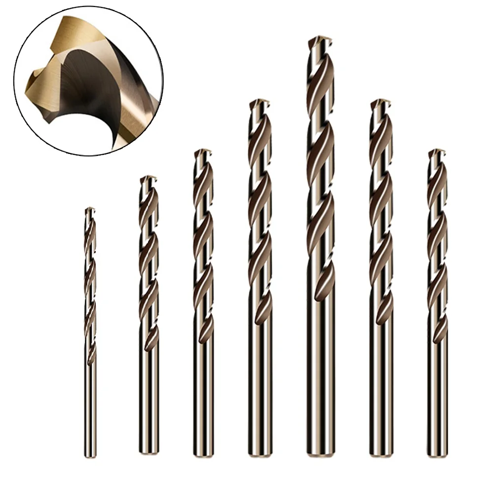 5Pcs HSS Drill Bit Set M35 Cobalt High Speed Steel Drill Bits Metal Drilling Tools 1mm 1.5mm 2mm 2.5mm 3mm 3.5mm 4mm