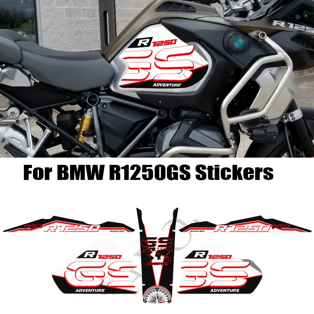 

For BMW R1250GS R 1250 GS GSA HP Trunk Luggage Aluminium Case Fairing Fender Windshield Handguard Tank Pad Protector Adventure