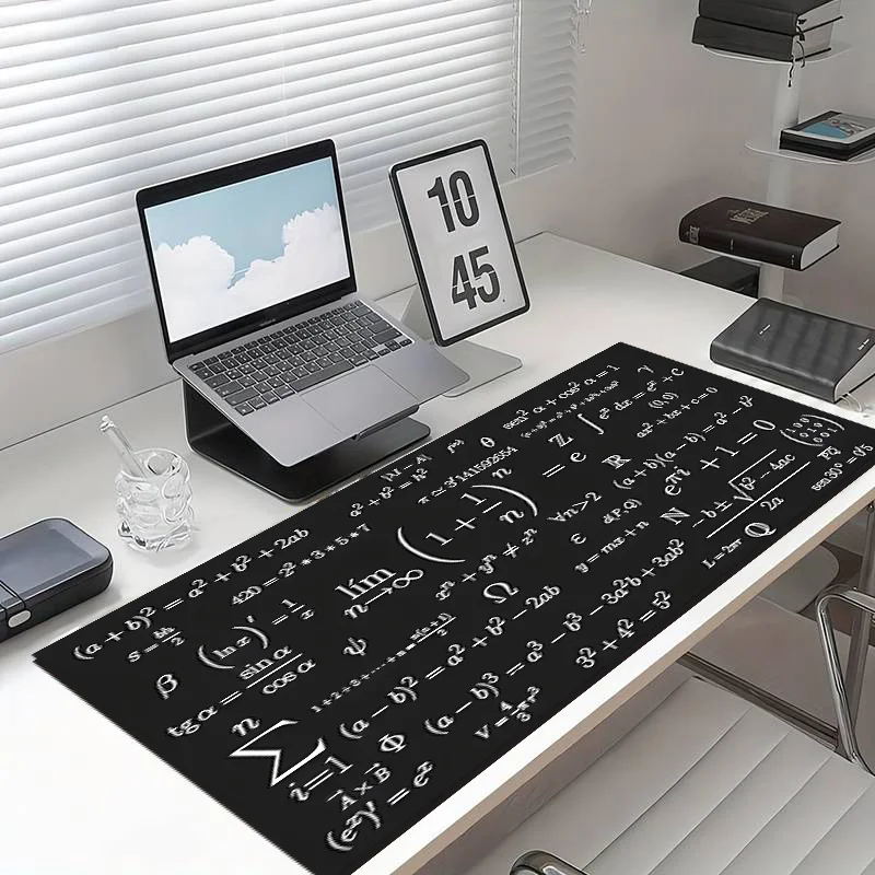 CIFBUY Math Equation Pattern Mouse Pad Large Gaming Desk Mat Non Slip Rubber Base Washable for PC Office Home Decor Gift