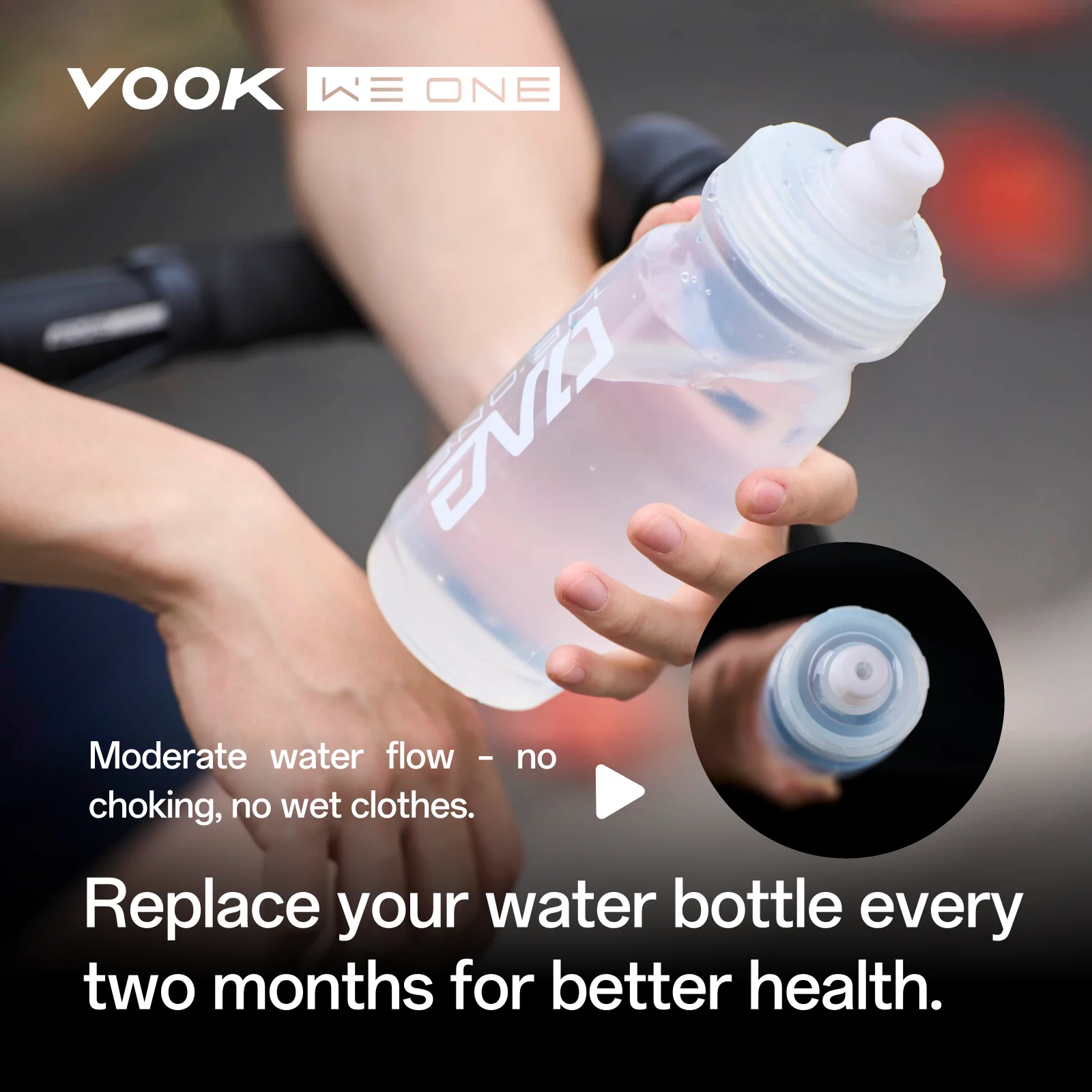 Bidon rowerowy Vook, lekki bid – Mountain Biking Water Bottle recenzja i cena