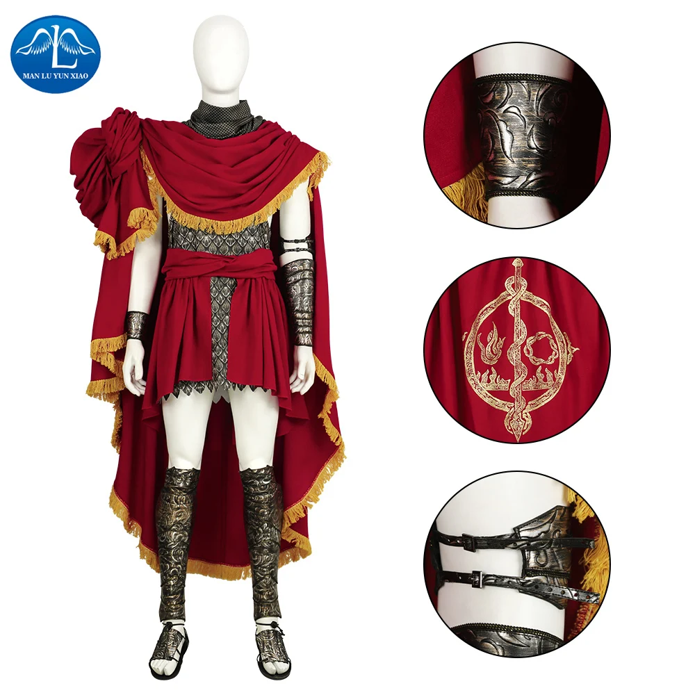 Game Messmer Cosplay Costume Adult Men Full Set with Cloak for Halloween Carnival Party Shadow of The Erdtreese