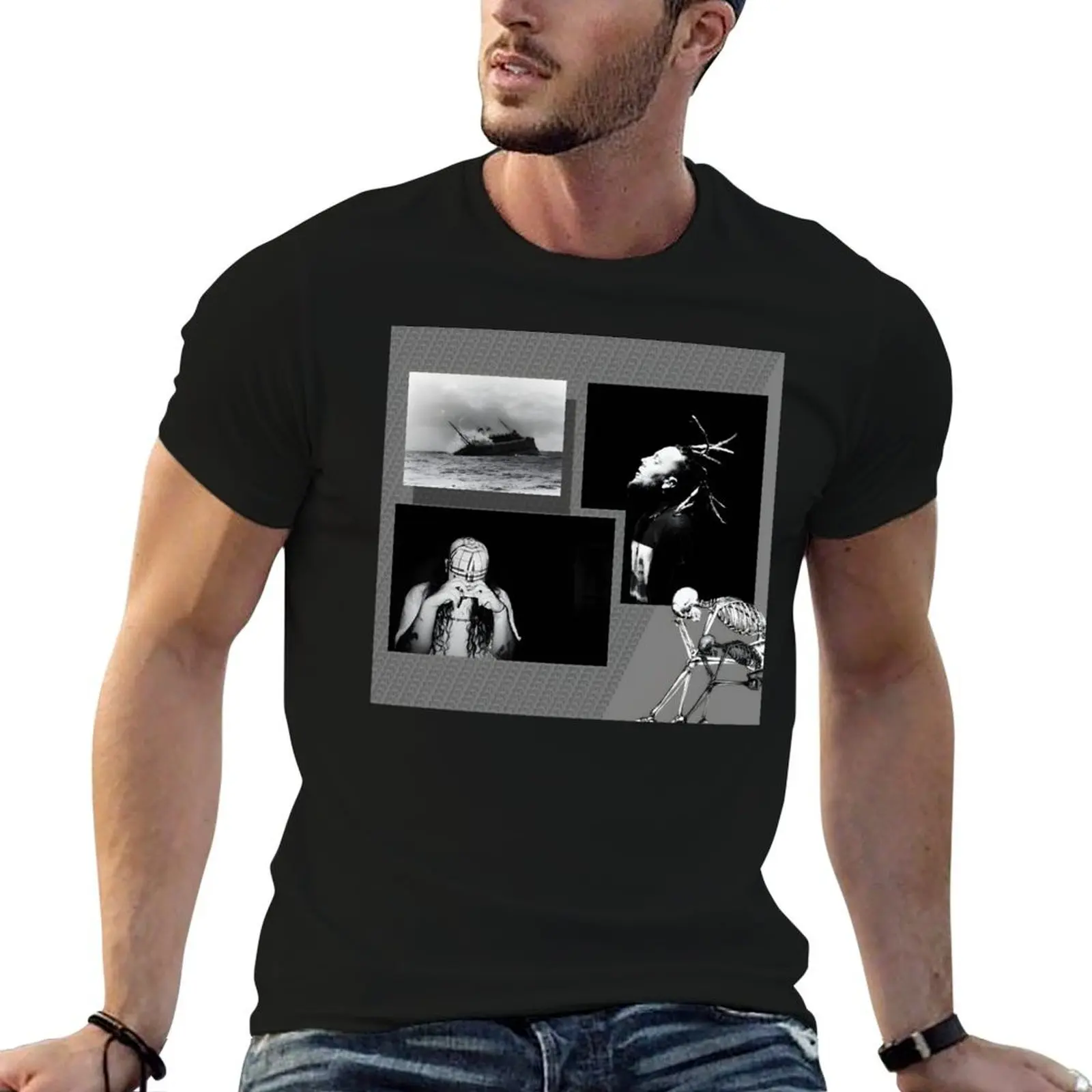 Album eternal grey T-Shirt vintage t shirts hippie clothes heavy weight t shirts for men