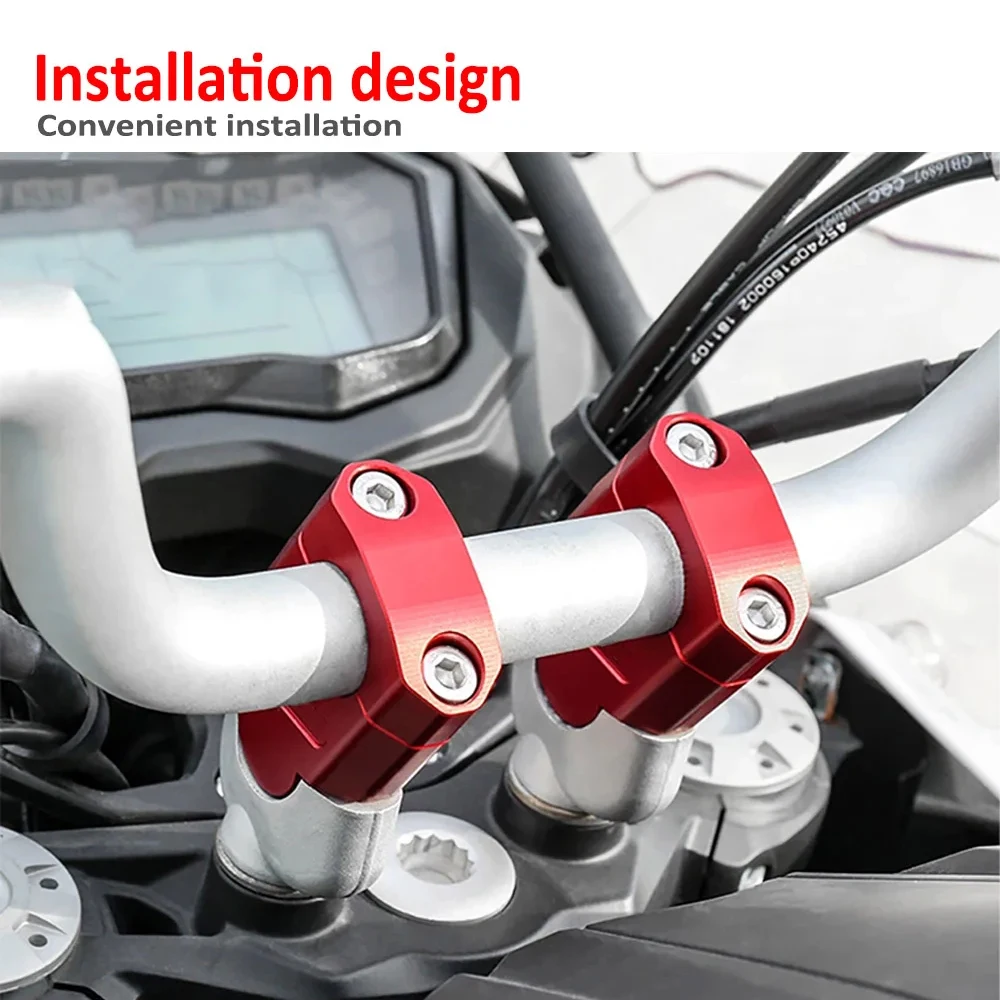 For XL750 TRANSALP XL 750 Motorcycle Handlebar Riser Heightening Clamp Mount Pit Bike xl750 750 adventure Accessories 22mm/28mm