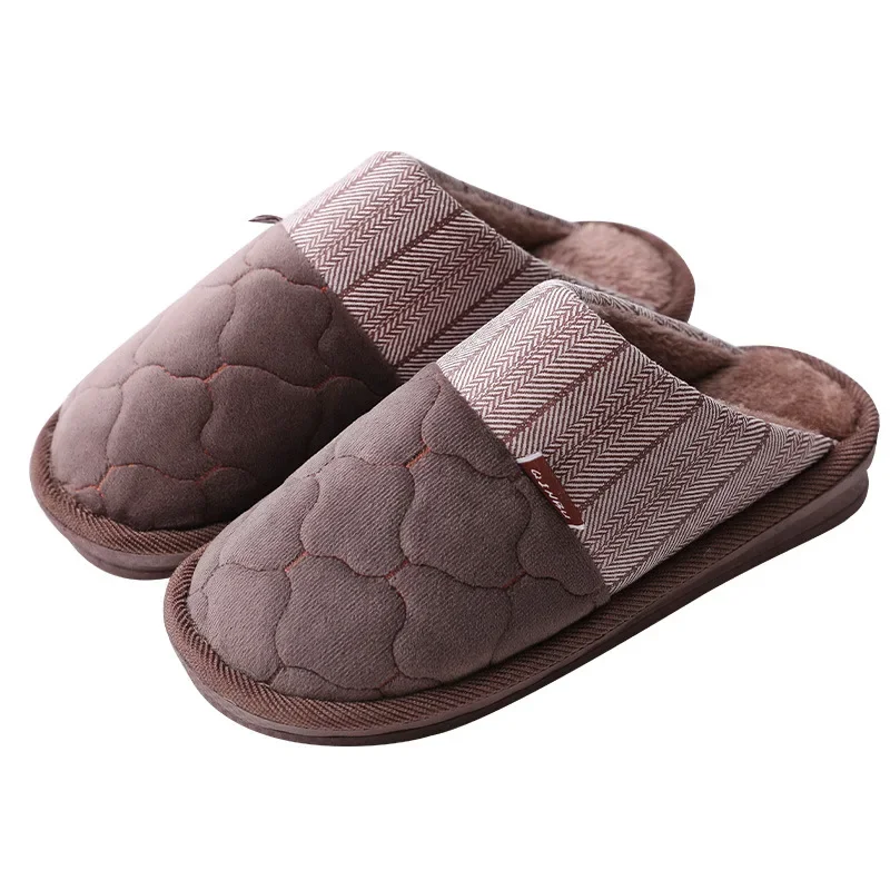 Size 46 47 48 49 50 Plus Size Men Autumn Winter Wind Slippers Extra Size Home Shoes  Warm Big Code Cotton Slippers Keep Warm