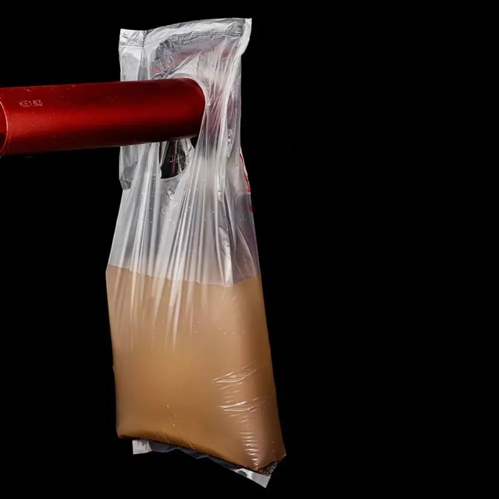 Portable Plastic Wall Drilling Catch Bag Self Adhesive Disposable Drilling Dust Bag Dust Collection Bag