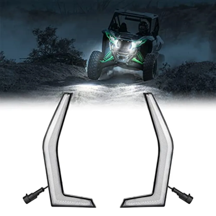 

KRX 1000 Fang Lights Front LED Street Legal Light Kits Compatible with Kawasaki Teryx KRX 1000 2020+ and KRX 4 1000 2023+ LED G