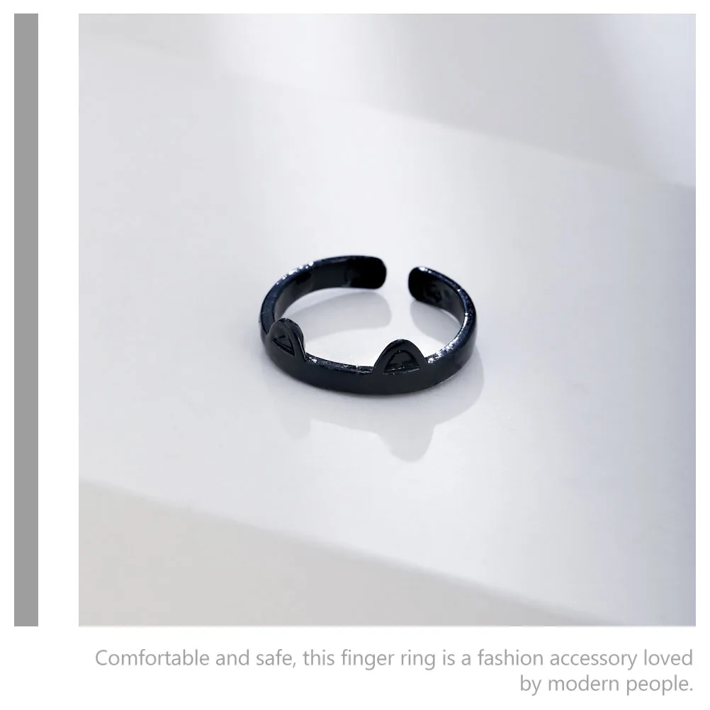 

Cat Women Finger Small Girls Unique Rings Metal Women Adjustable Rings Opening Fashionable Ring Jewelry