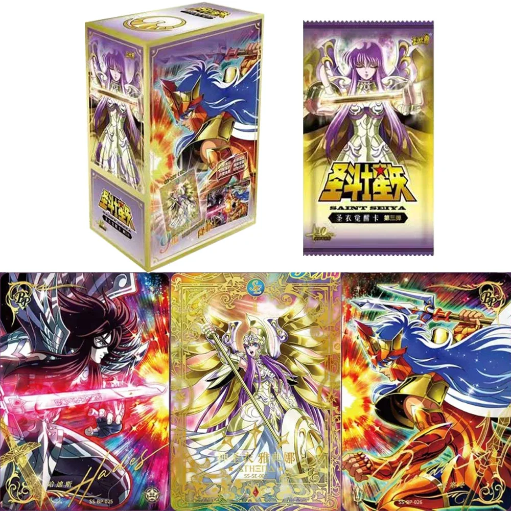 KAYOU Genuine Saint Seiya Card Saint Cloth Awakening Cards Athena's Cloth Saori Kido Rare SE God Card Collection Card Toy Gift