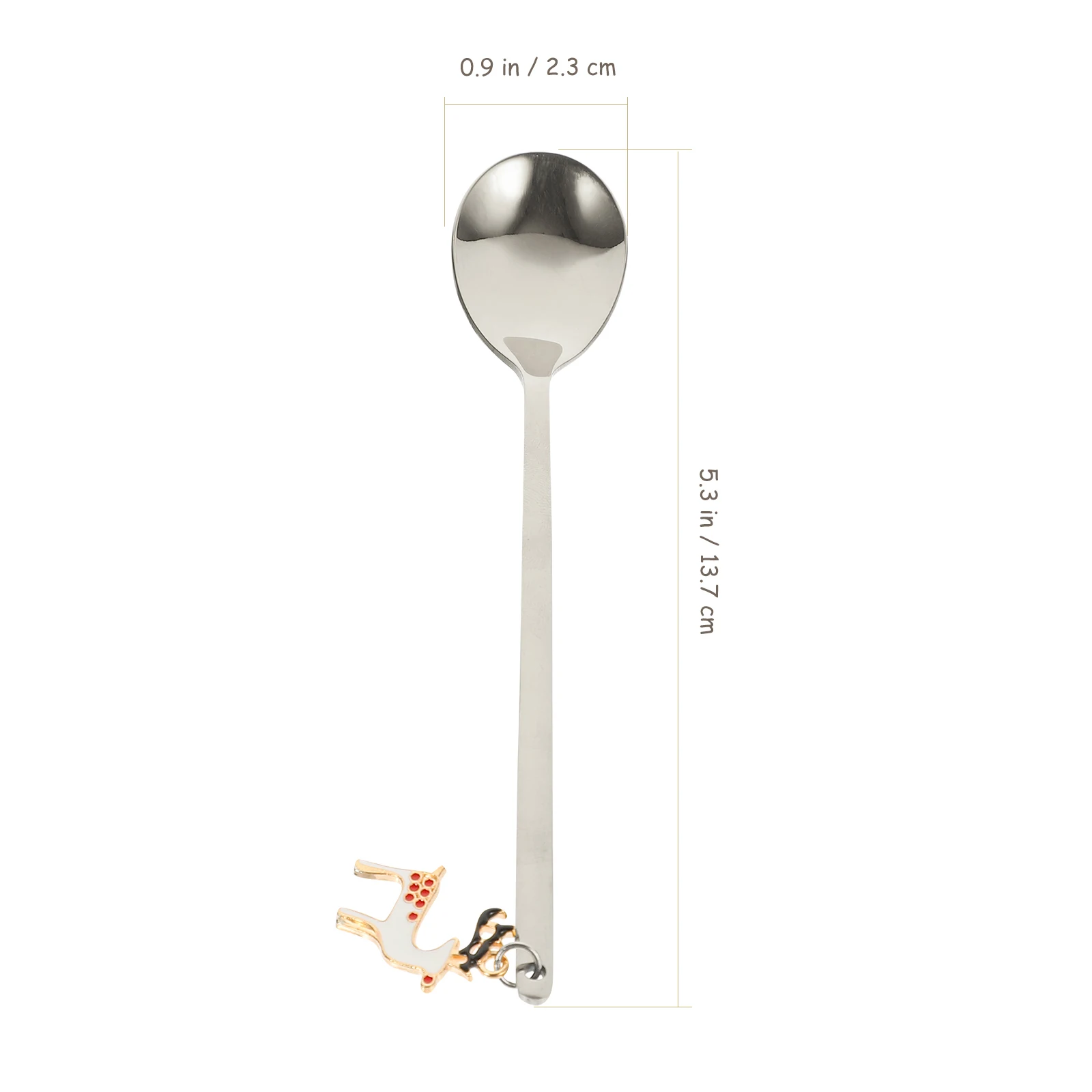 

1Set Stainless Steel Tableware Set Christmas Design Fork Spoon Kit Dessert Stirring Coffee Portable Silverware Kitchen Utensils