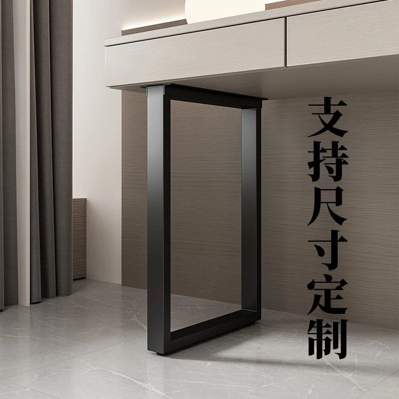 

Metal table leg bracket, desk edge foot bar table, dresser