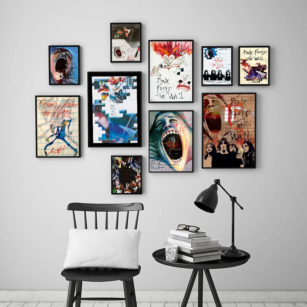 Pink Flovd-The Wall Film Vintage Posters Sticky Whitepaper Prints Posters Artwork Posters Wall Stickers