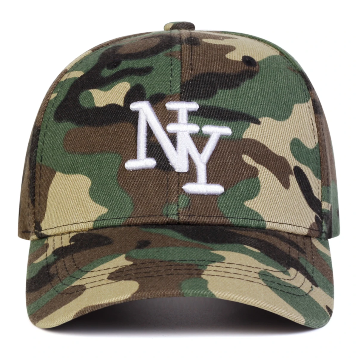 Unisex NY Brief Stickerei Camouflage Baseball Caps Frühling Herbst Outdoor Einstellbare Casual Hüte Sonnenschutz Hut Sport Kappe – Detail 3