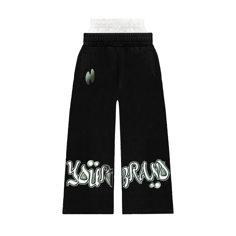 

New Y2k casual pants in spring 2025 street retro fashion straight pants casual sports pants for men and women