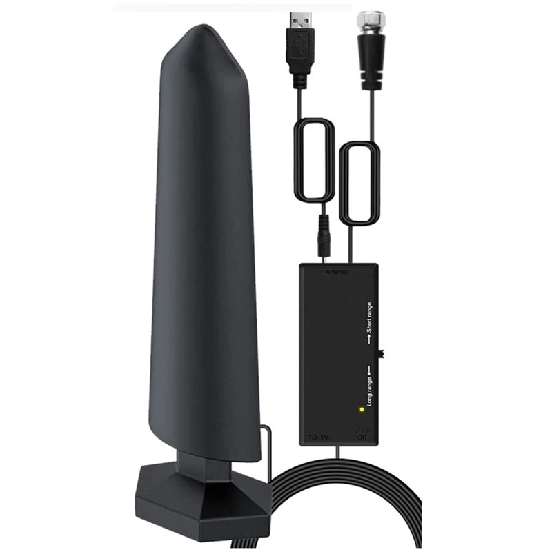 

Комнатная/уличная цифровая ТВ-антенна HDTV с усилителем сигнала, ТВ-антенна с дальностью 120 + миль для Smart TV