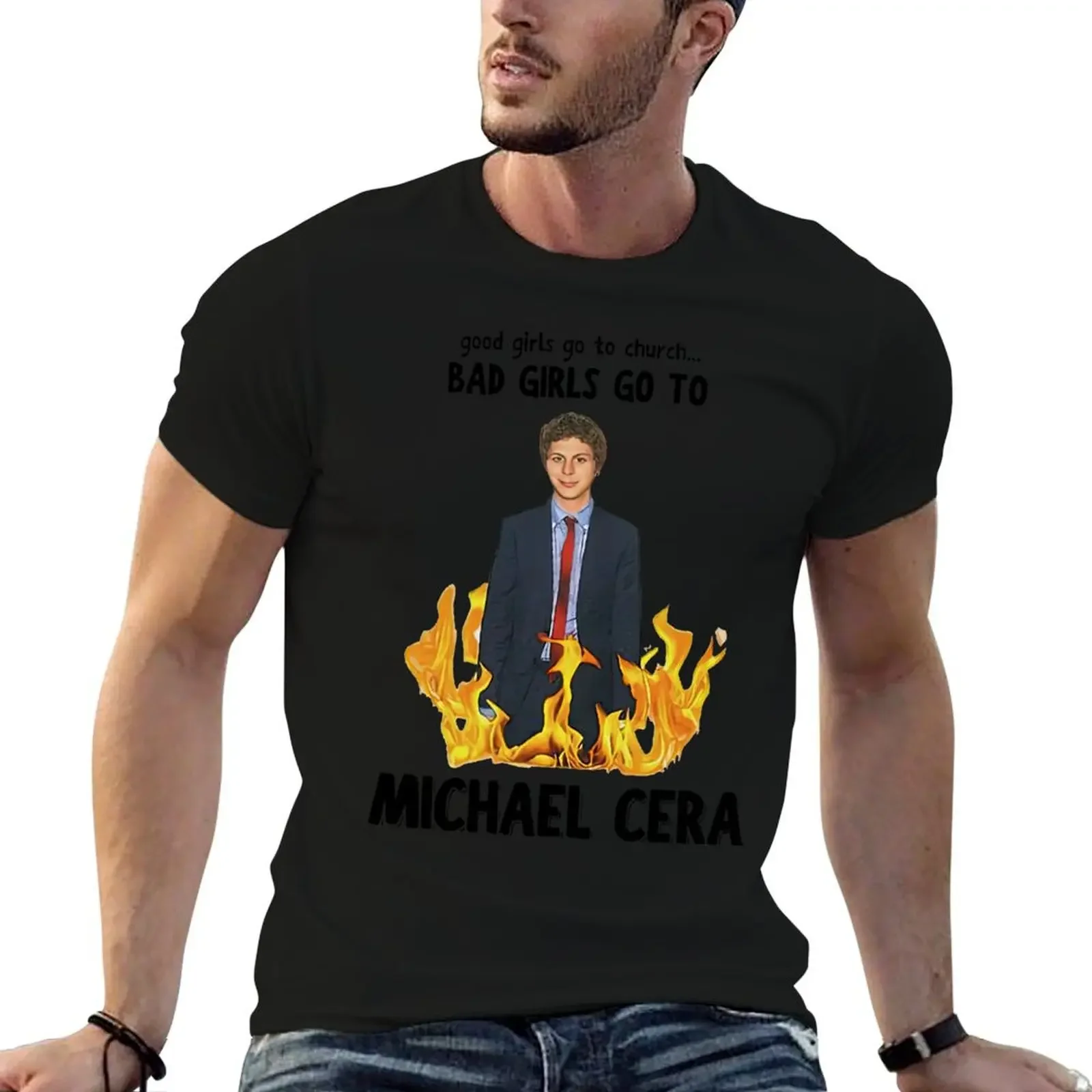

Good Girls Go To Church Bad Girls Go To Michael Cera T-Shirt graphic shirts Blouse football t shirt t shirts for men graphic