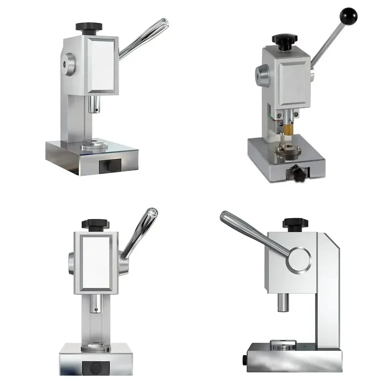 Small Manual Coin Cell Battery Disc Cutter Machine for Button Cells Electrode Cutting Separator Punching