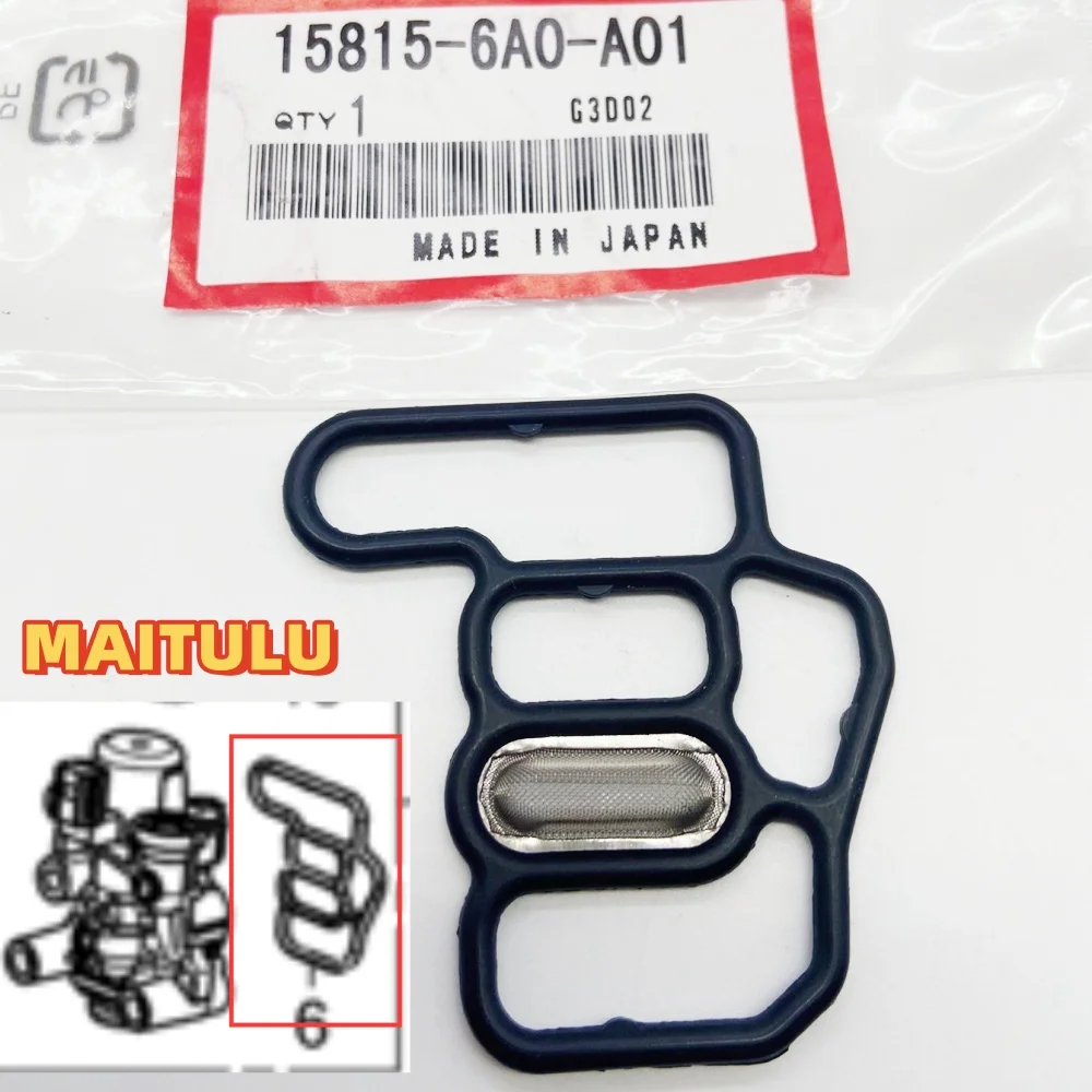 

Applicable to: 11 generation Accord Civic /ZR-V/CR-V/HR-V cylinder head solenoid valve seal ring VTEC rubber pad 15815-6A0-A01