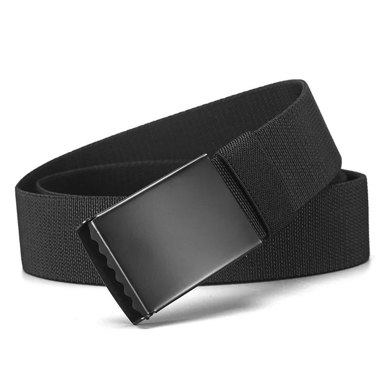 Beliebter Nylon-Gürtel mit glatter Schnalle, gewebter elastischer Bund, taktische Outdoor-Militär-Trainingsjeans für Herren, vielseitiger Gürtel – Detail 11