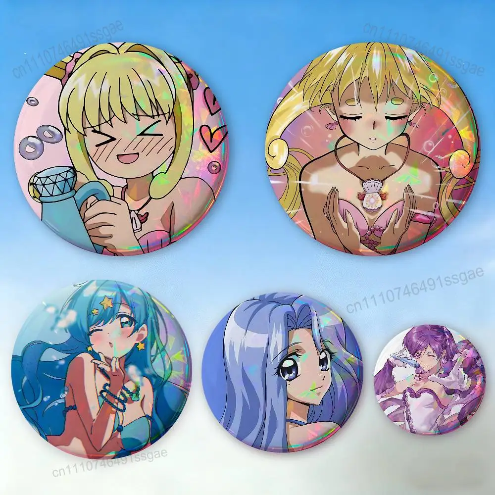 

Mermaid M-Melody Pichi Pitch Badge Pins For Friend, Backpack, Clothing, Collectible Accessories, Jewelry Gift