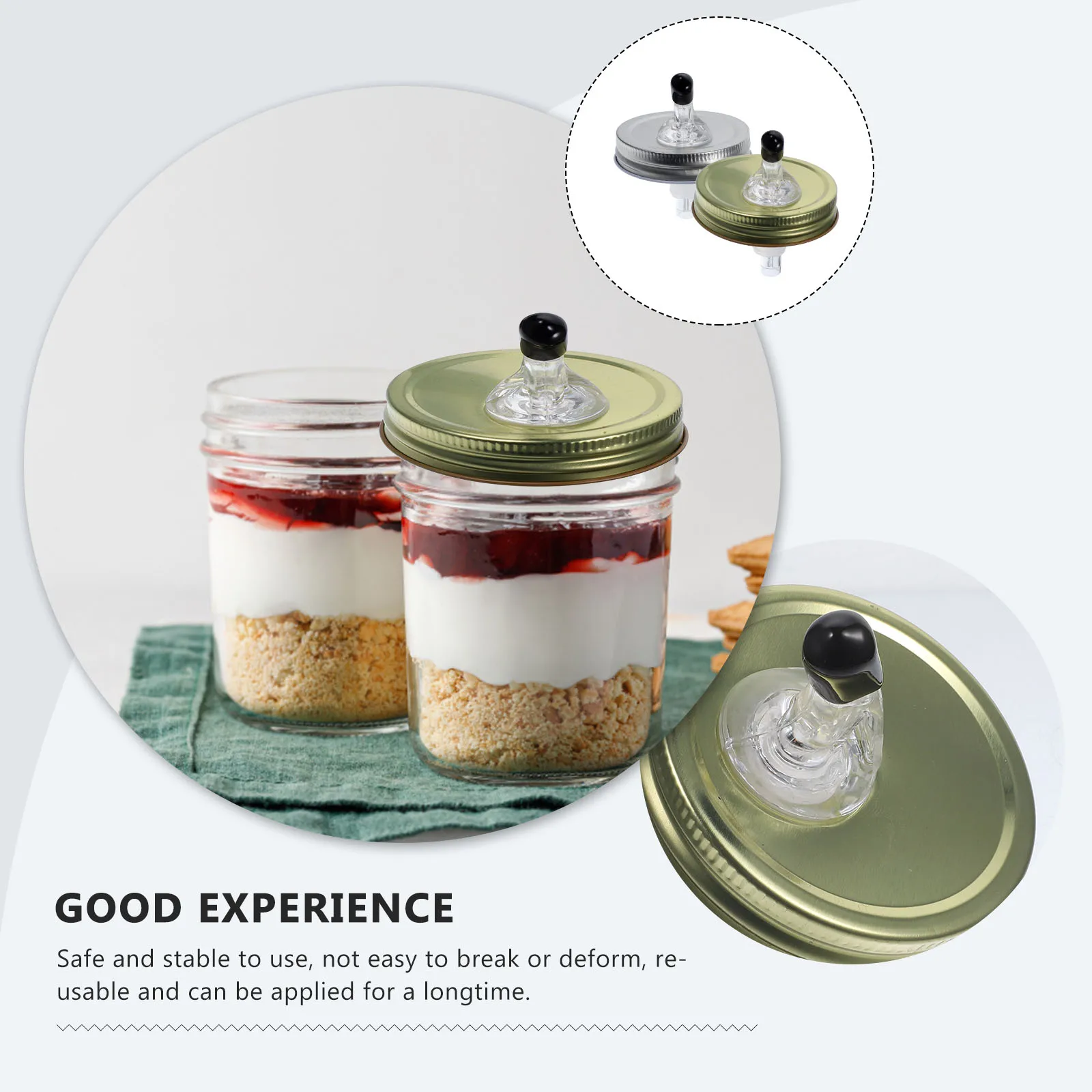 

2 set Mason Pour Lid Multifunctional Beverage Dispenser Wine Oil Milk Jug Food Grade Tin Acrylic Wide Mouth Jar Pourer Lid For
