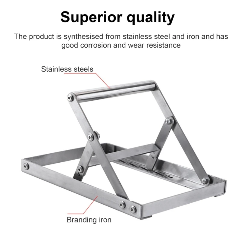 Adjustable Cutting Machine Support Frame Foldable Support Holder Lifting Roller 203C
