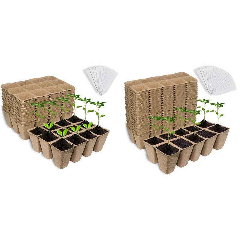 

Big Deal Seed Starter Peat Pots, Biodegradable And Organic Germination Seedling Trays Kit For Indoor Outdoor