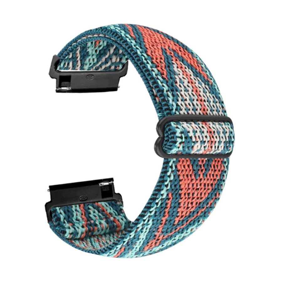 Elastic Nylon Strap For Garmin Vivoactive 4S 4 3 Forerunner 245 255S 265 Venu Plus 2 SQ Watch Band Bracelet Wristband Correa