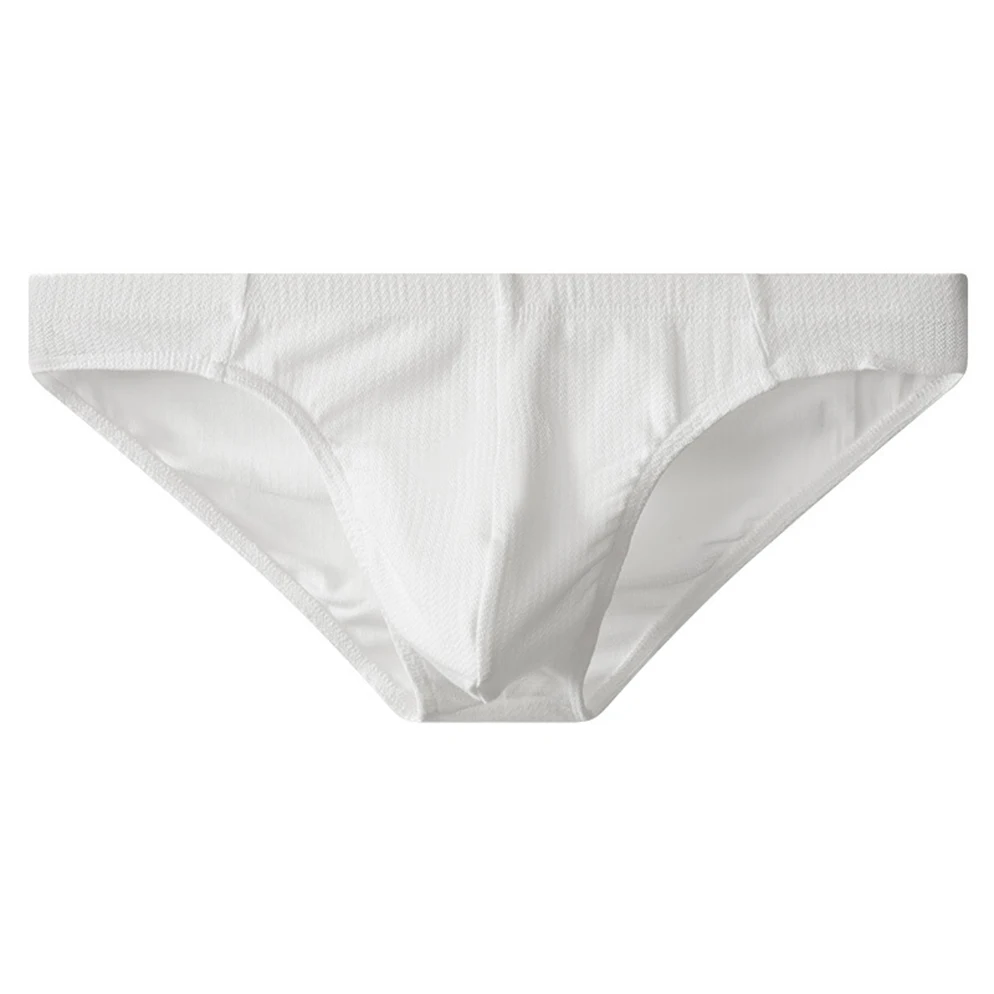 Men's Breathable Cotton Underwear Briefs Solid Color Comfortable Fit Panties Soft Stretch Material Classic Style for Daily Use