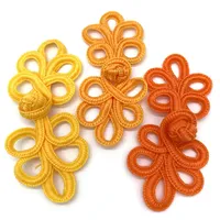 10 Pairs/Pack Chinese Frog Closure Buttons Knot Fastener Sewing Handmade Flower  Cheongsam Button Craft DIY