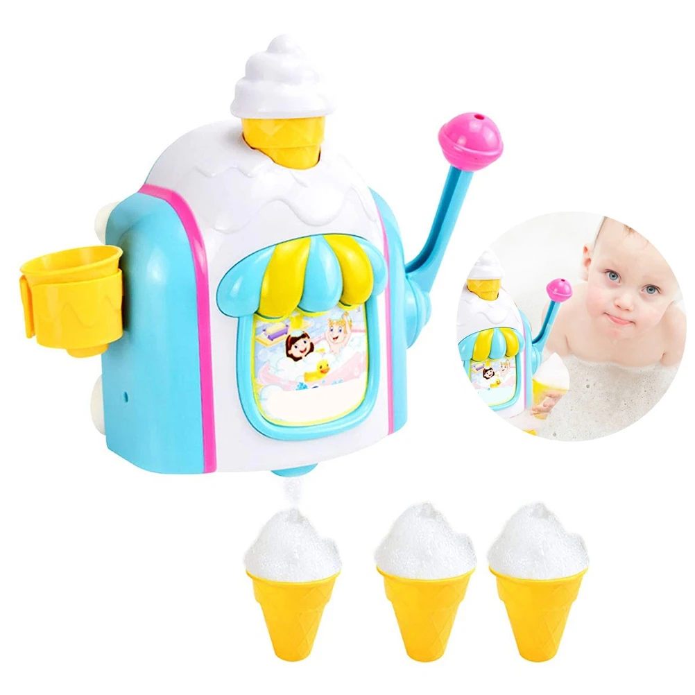 ice-creams-maker-bubble-machine-bath-toys-fun-foam-cone-factory-bathtub-toy-gift