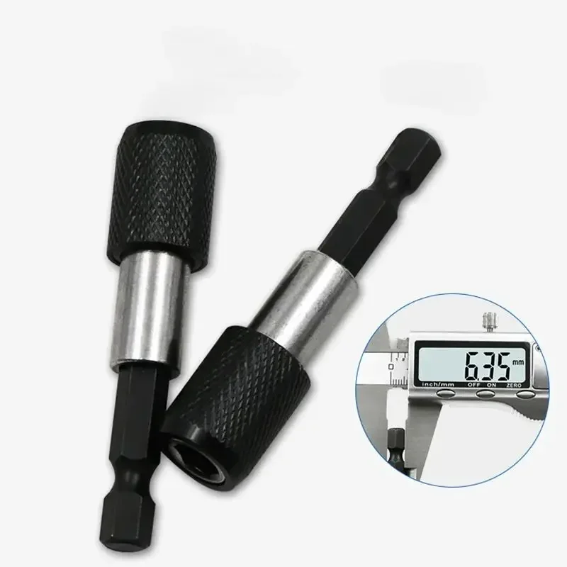 Hex Shank 6.35mm Quick Release Self-locking Extension Rod Electric Drill Magnetic Screwdriver Bit Holder Drill Bit Socket Tool