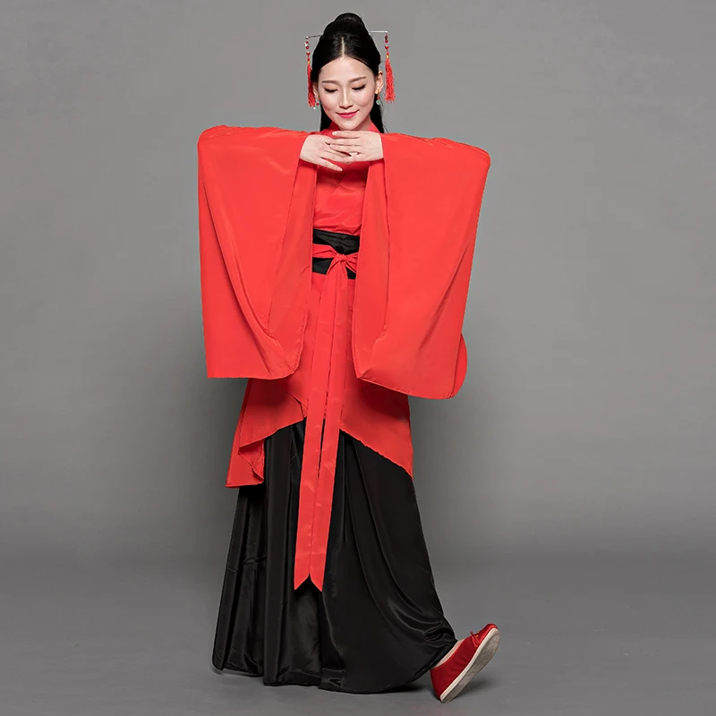 Hanfu Women's Ru Skirt, a Land of Rites and Etiquette, Same Style Clothing, Chinese Style Improved Han Element Performance Cloth