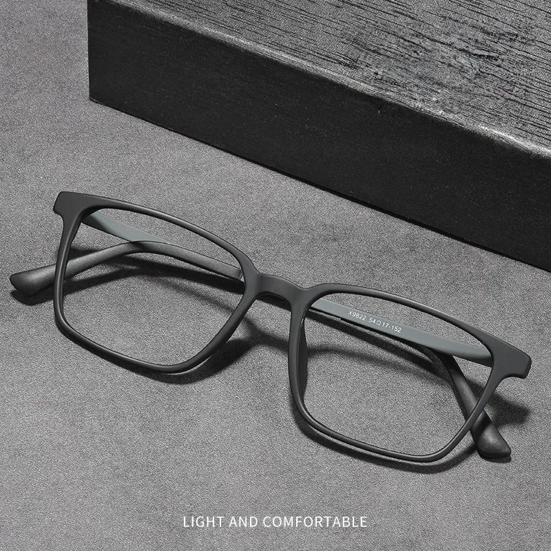 

Ultra-light Fashion rubber titanium framwes Eyewear comfortable Pure Titanium Square Myopic Optics Men's Eyeglass Frame