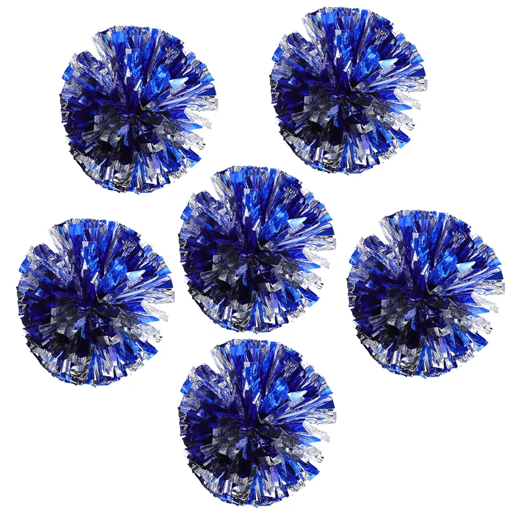 

6pcs Cheerleading Pompoms Reusable Durable Cheerleader Props Vibrant Colorful Sports Event Gymnastics Pom Poms Portable Compact