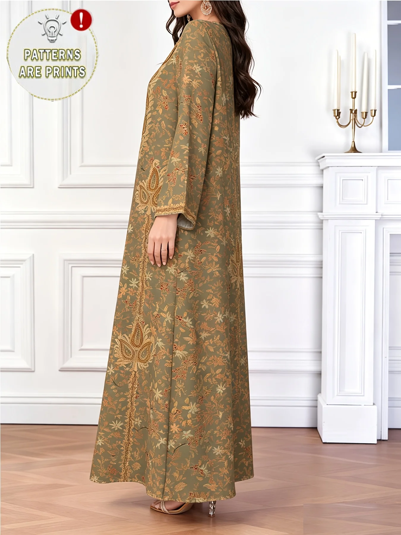 Middle East elegant robe Europ - Ethnic Fashion Dress 评论和价格