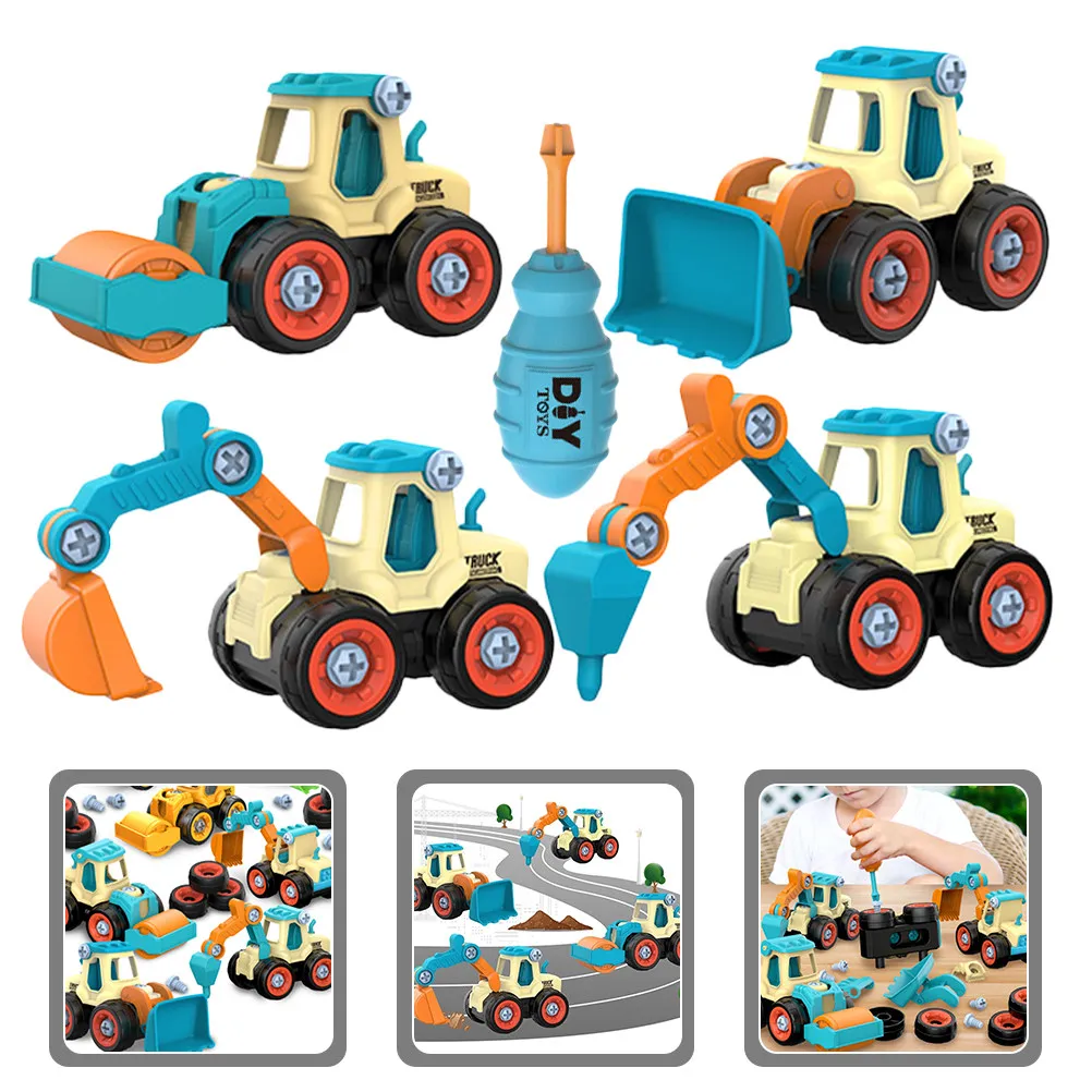 

1Set Construction Truck Detachable Assembly Engineering Vehicle Educational Kids Hand Eye Coordination Development