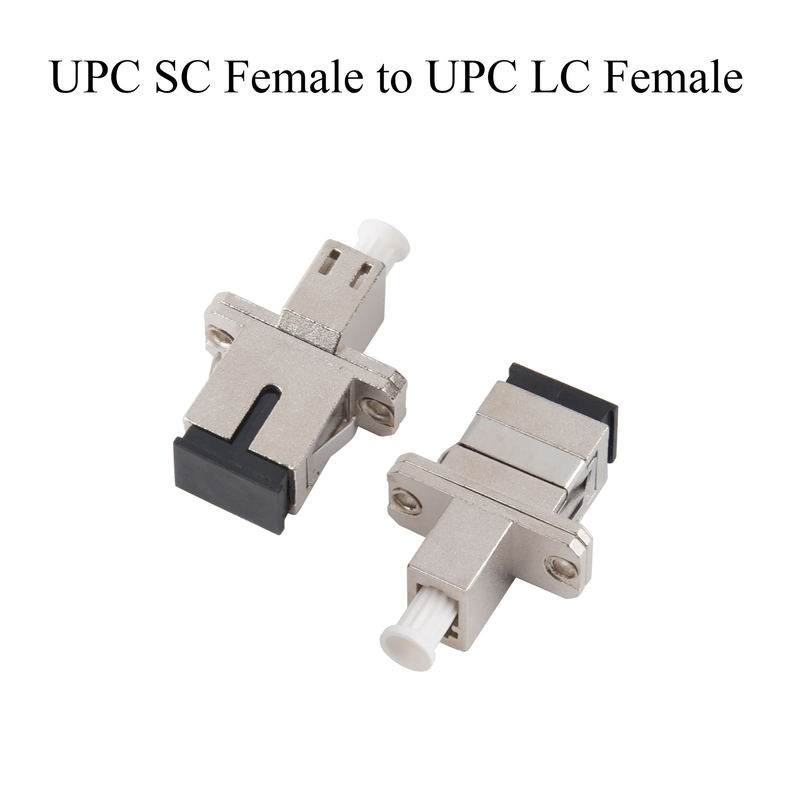 Convertidor de fibra óptica UPC LC macho/hembra a UPC FC/LC/SC/ST, adaptador hembra, conector híbrido óptico de modo único, 2 piezas