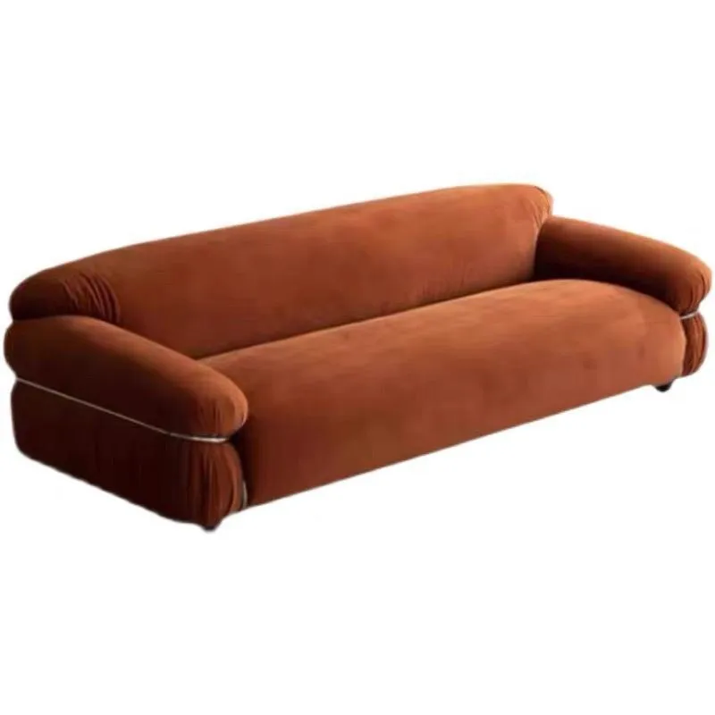 

Nordic medieval, moss green fabric Internet celebrity velvet single three-person combination