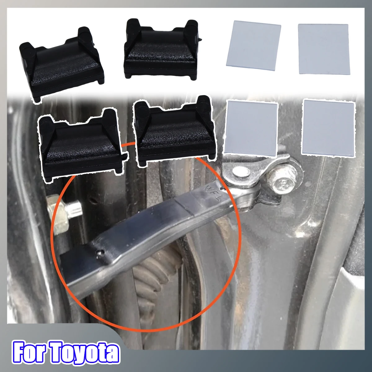 Conjunto de verificación de puerta para coche de 2 puertas, correa de freno para Toyota CORSA CRESSIDA CRESTA ETIOS FORTUNER GAIA HARRIER HIGHLANDER