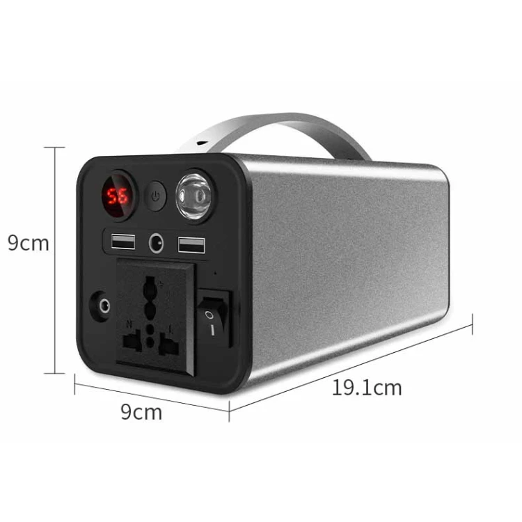 AC DC Laptop Portable Power Station,155Wh Portable Charger Power Bank, 100V 110V/ 220V 230V 150W Power Bank with AC Outlet