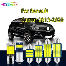 9Pcs Canbus LED Interior Dome Light Kit For Renault Captur 2013 2014 2015 2016 2017 2018 2019 2020 No Error Car Accessories